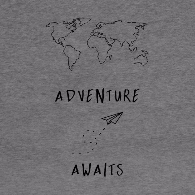 Adventure Awaits Map - Black by Cascadia by Nature Magick